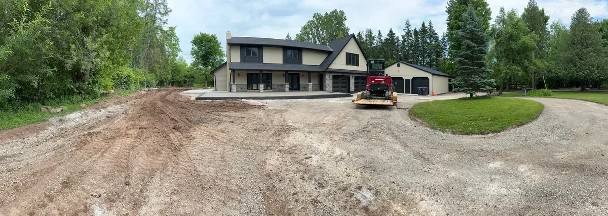 Professional land grading project