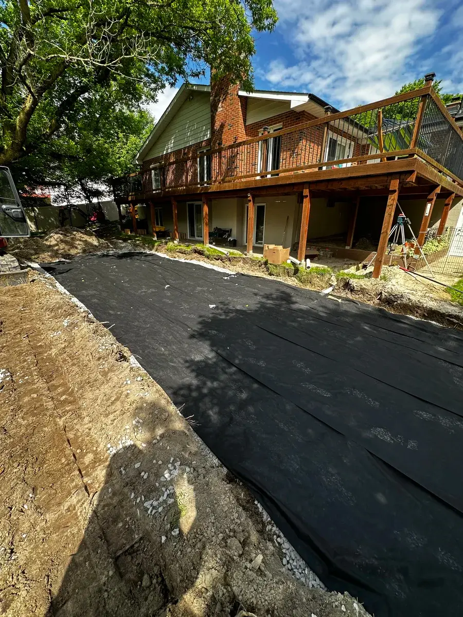 Septic bed installation project